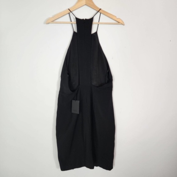 NWT NBD x Revolve Killin it Black Mini Dress with Open Back and Slit Size Medium - Picture 8 of 11